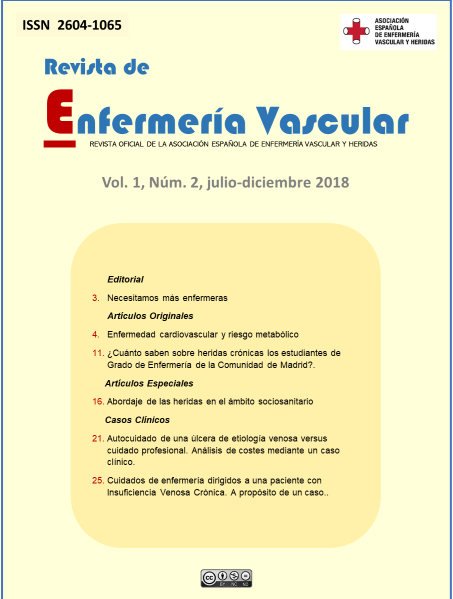 Revista de Enfermería Vascular Vol.1 Núm. 2- julio-diciembre 2018